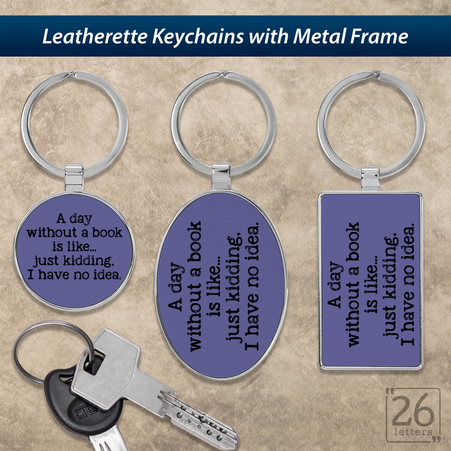 A Day Without A Book - Keychains