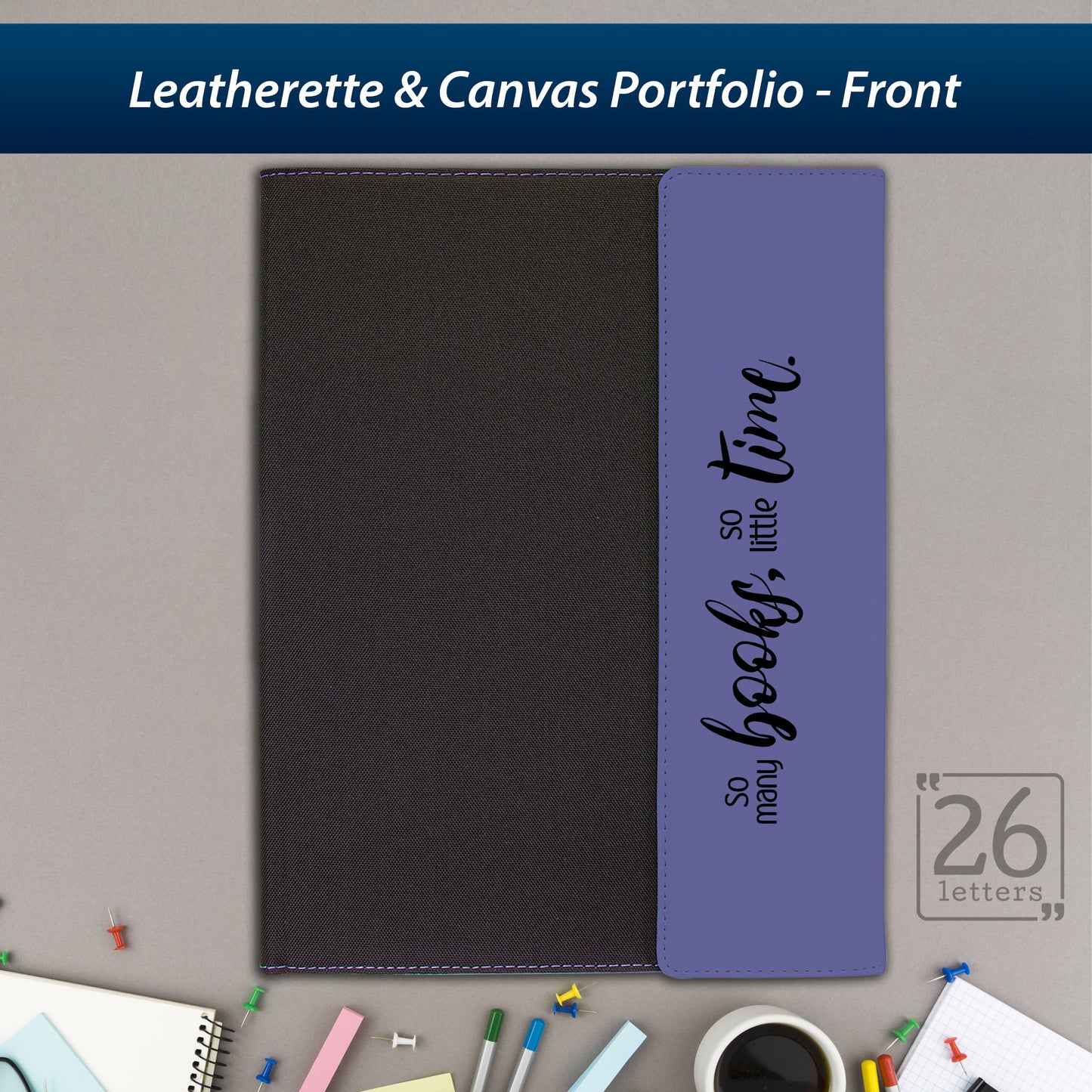 Books Time - Leatherette and Canvas Portfolios