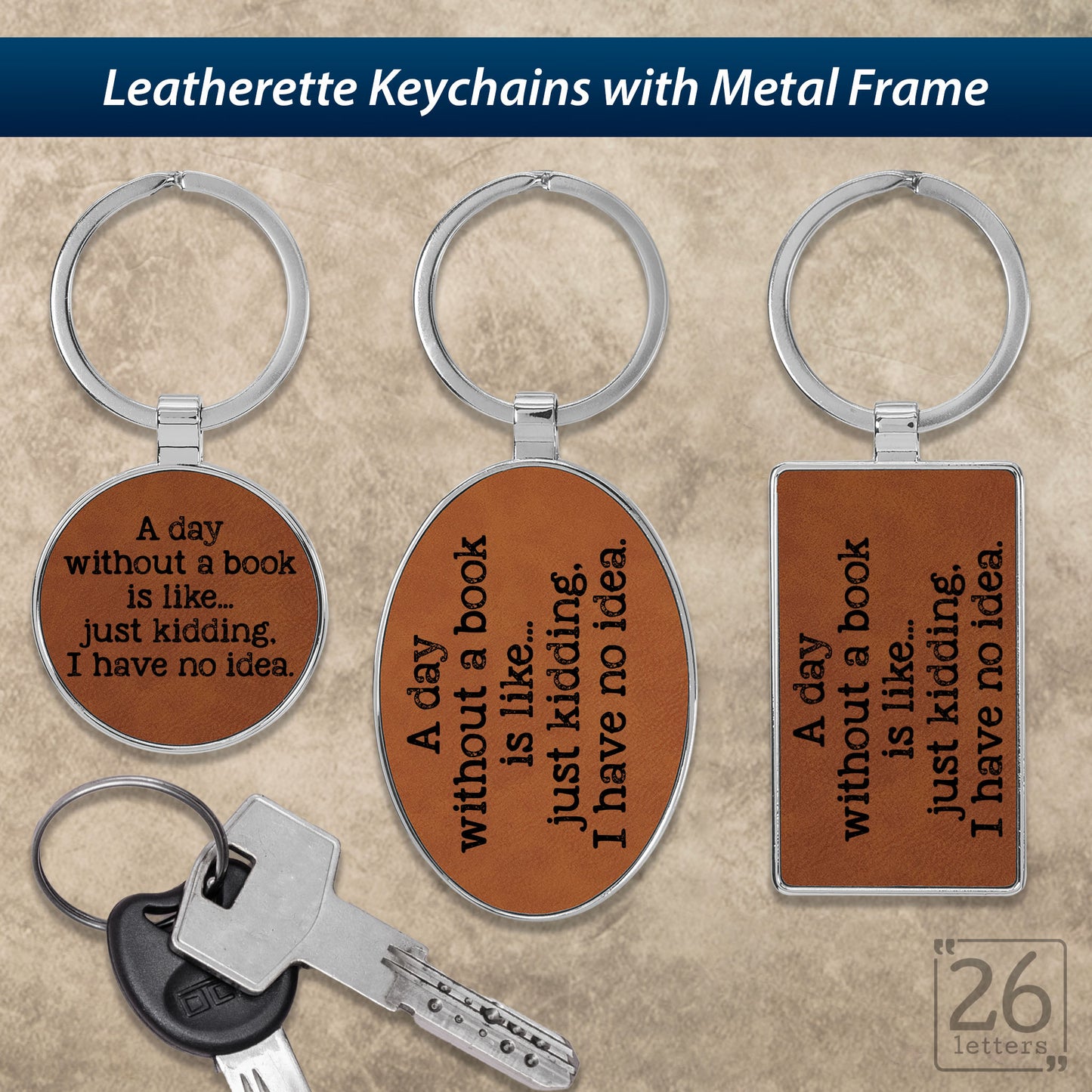A Day Without A Book - Keychains