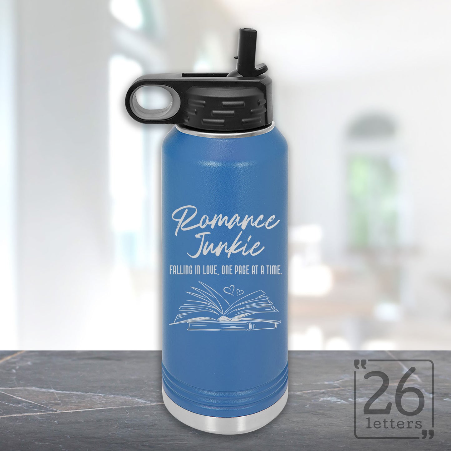 Romance Junkie - 32 oz Water Bottle