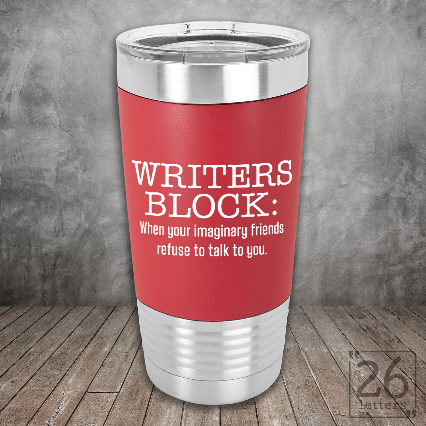 Writers Block - Silicone Grip Tumbler
