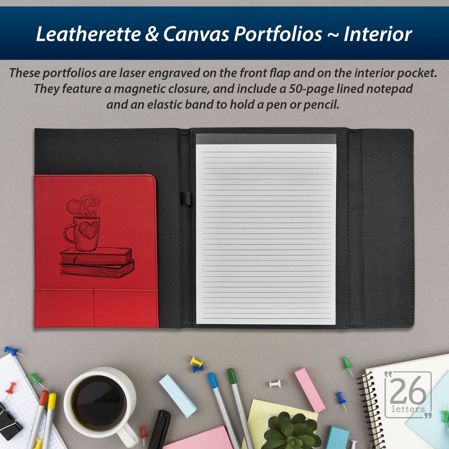 Fictional Characters - Leatherette and Canvas Portfolios