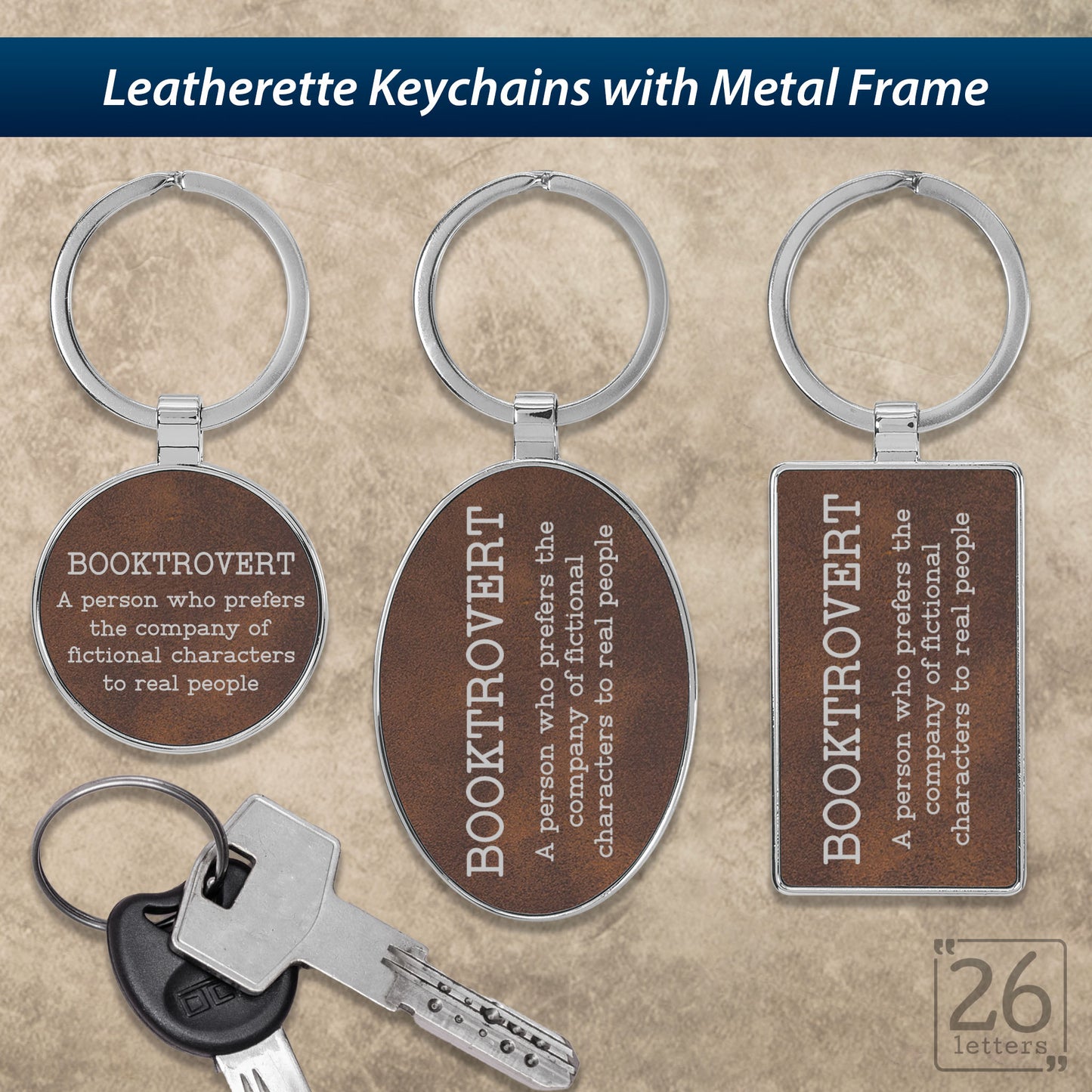 Booktrovert - Keychains