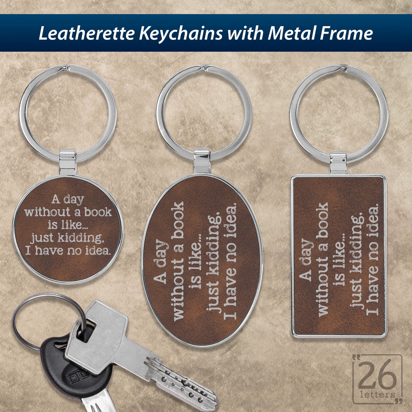 A Day Without A Book - Keychains