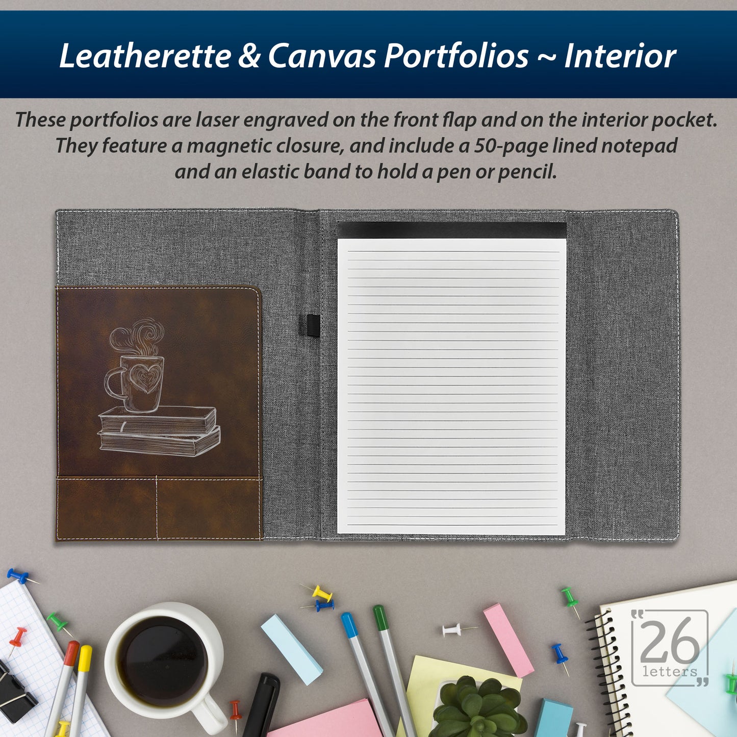 Fictional Characters - Leatherette and Canvas Portfolios