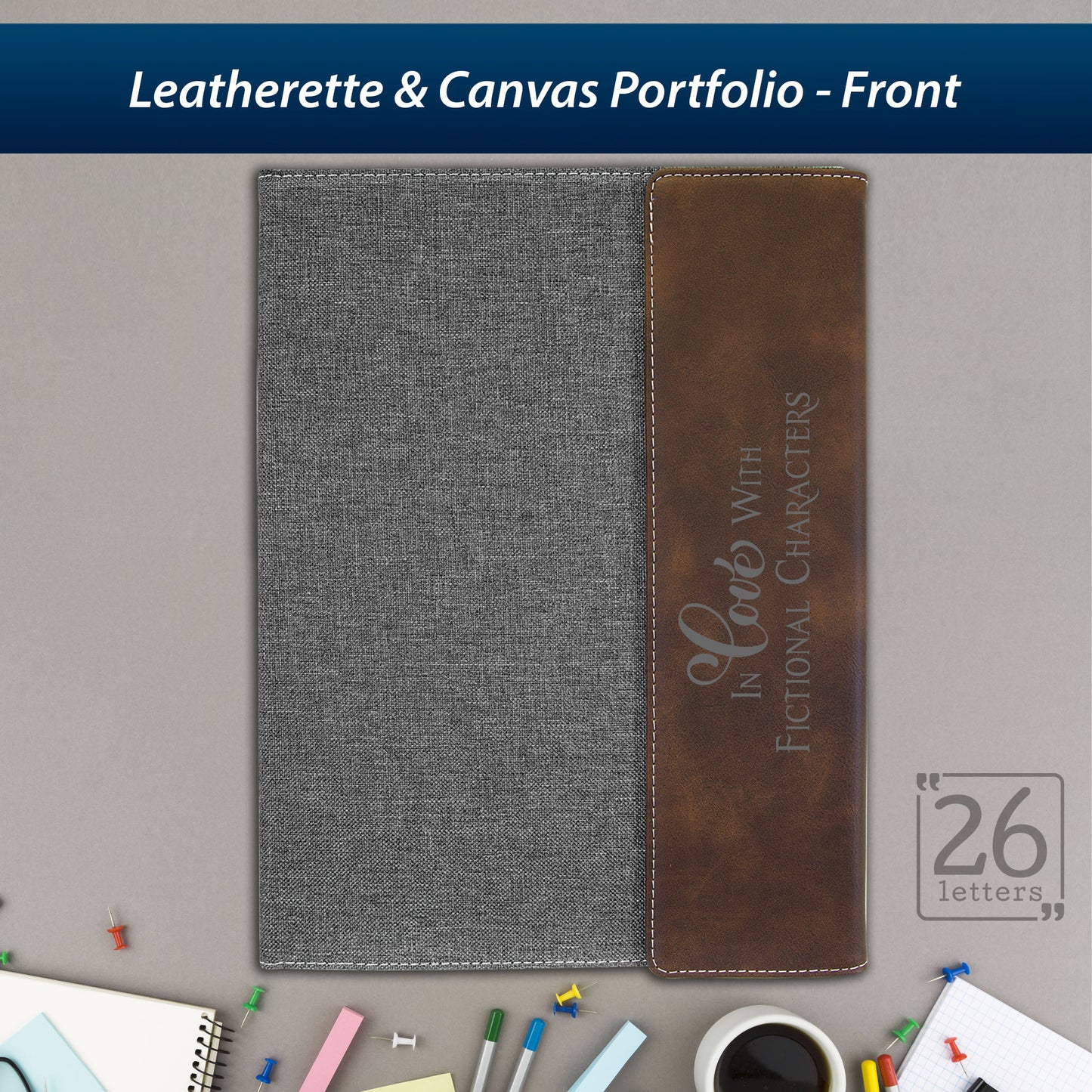 Fictional Characters - Leatherette and Canvas Portfolios