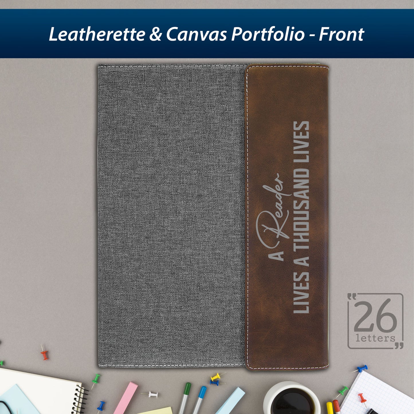 Thousand Lives - Leatherette and Canvas Portfolios