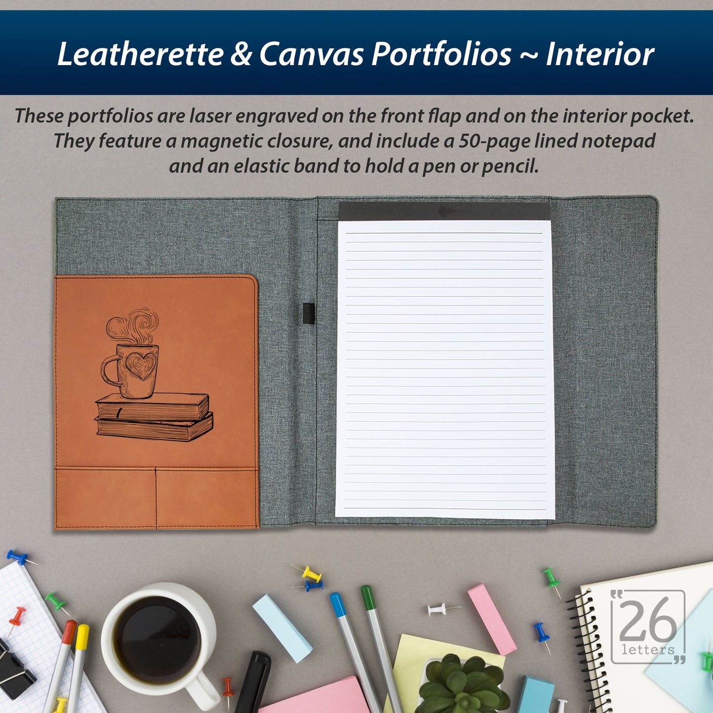 Fictional Characters - Leatherette and Canvas Portfolios