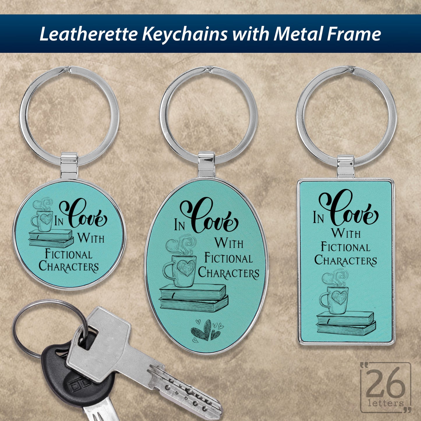 In Love With Fictional Characters- Keychains