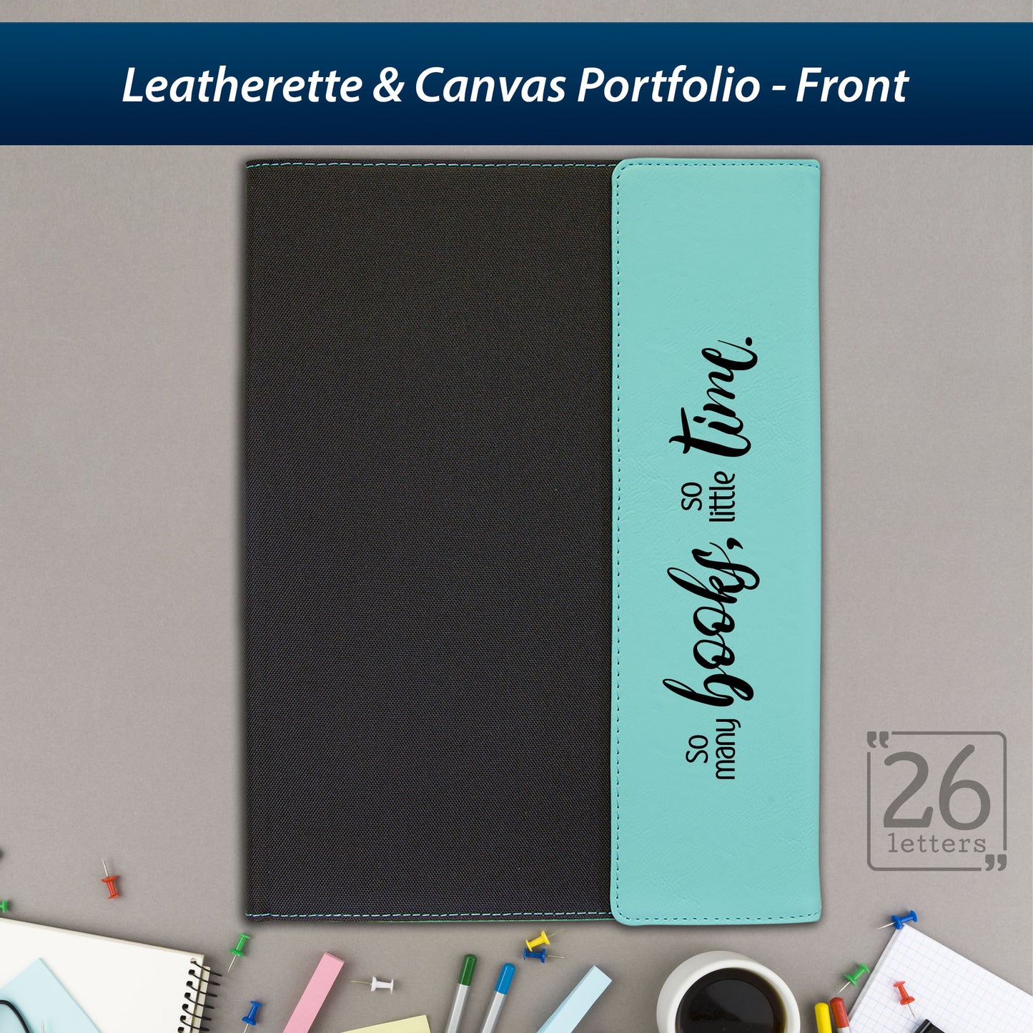 Books Time - Leatherette and Canvas Portfolios