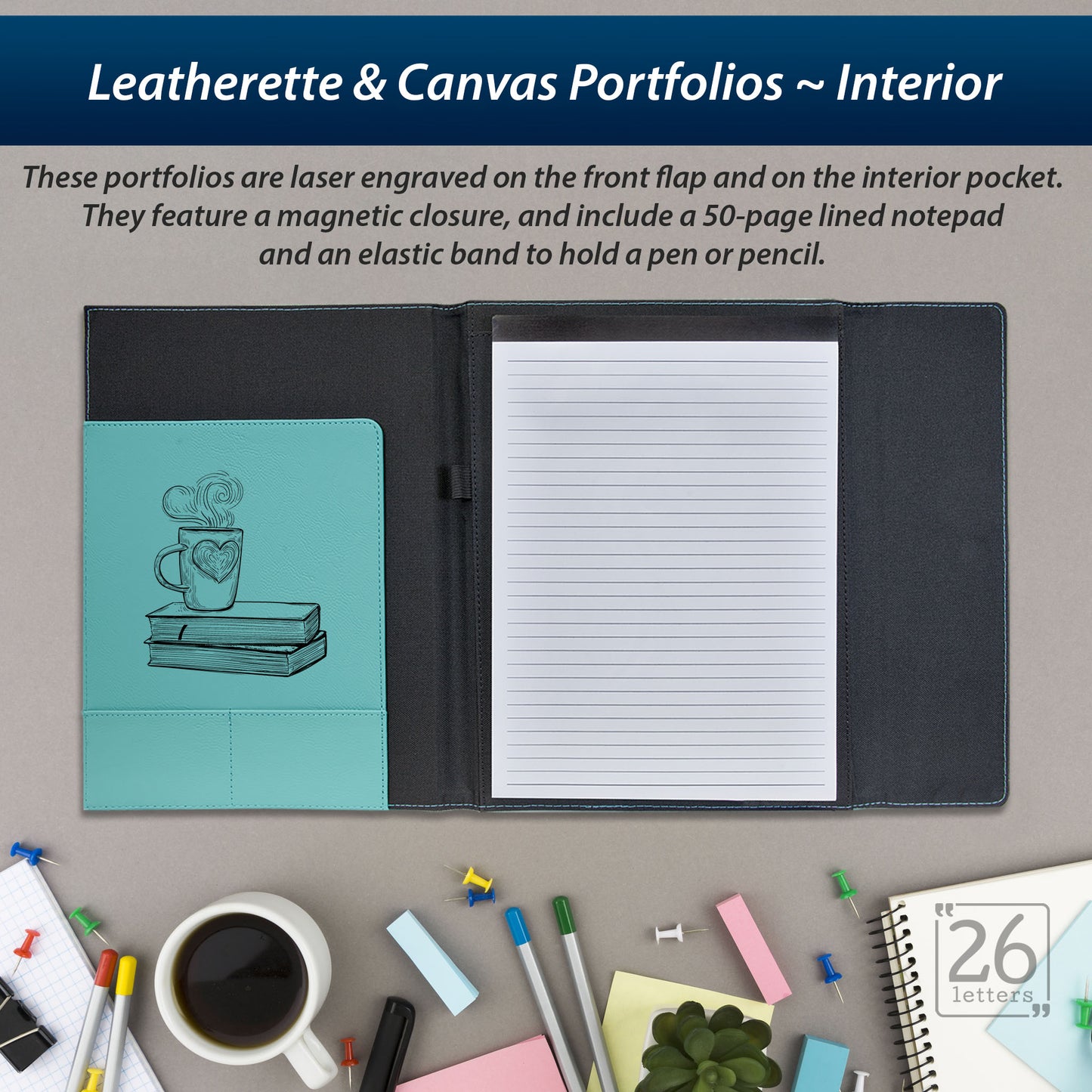 Fictional Characters - Leatherette and Canvas Portfolios