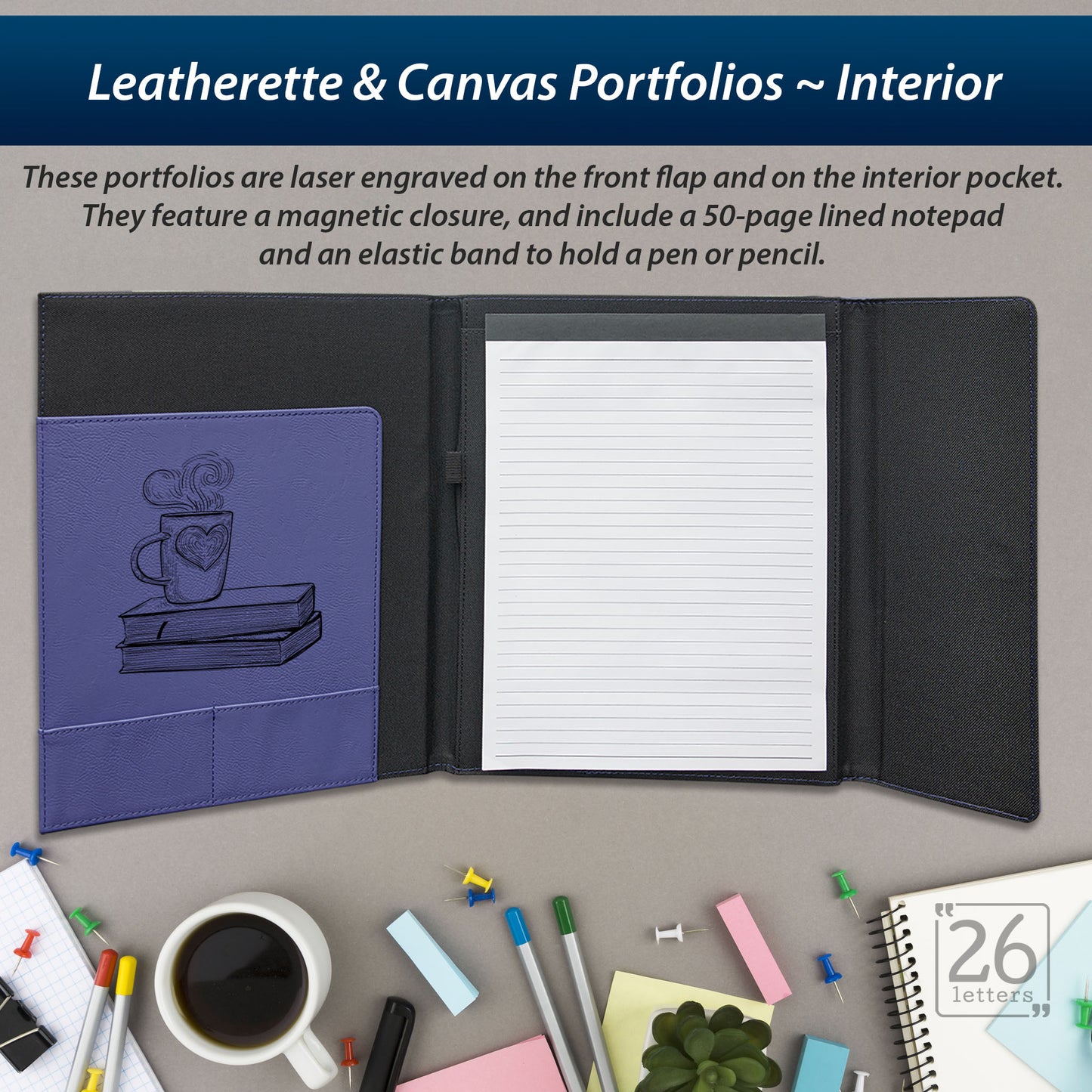 Fictional Characters - Leatherette and Canvas Portfolios