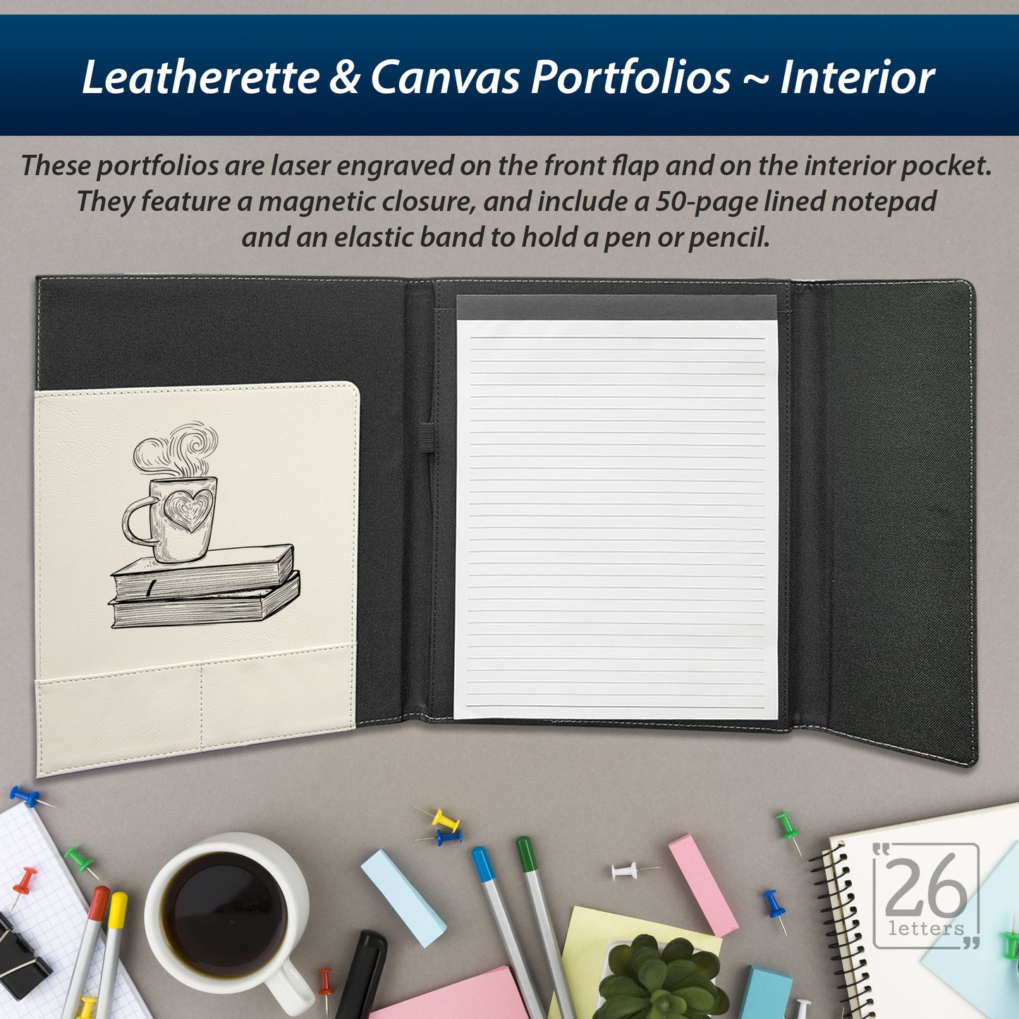Fictional Characters - Leatherette and Canvas Portfolios