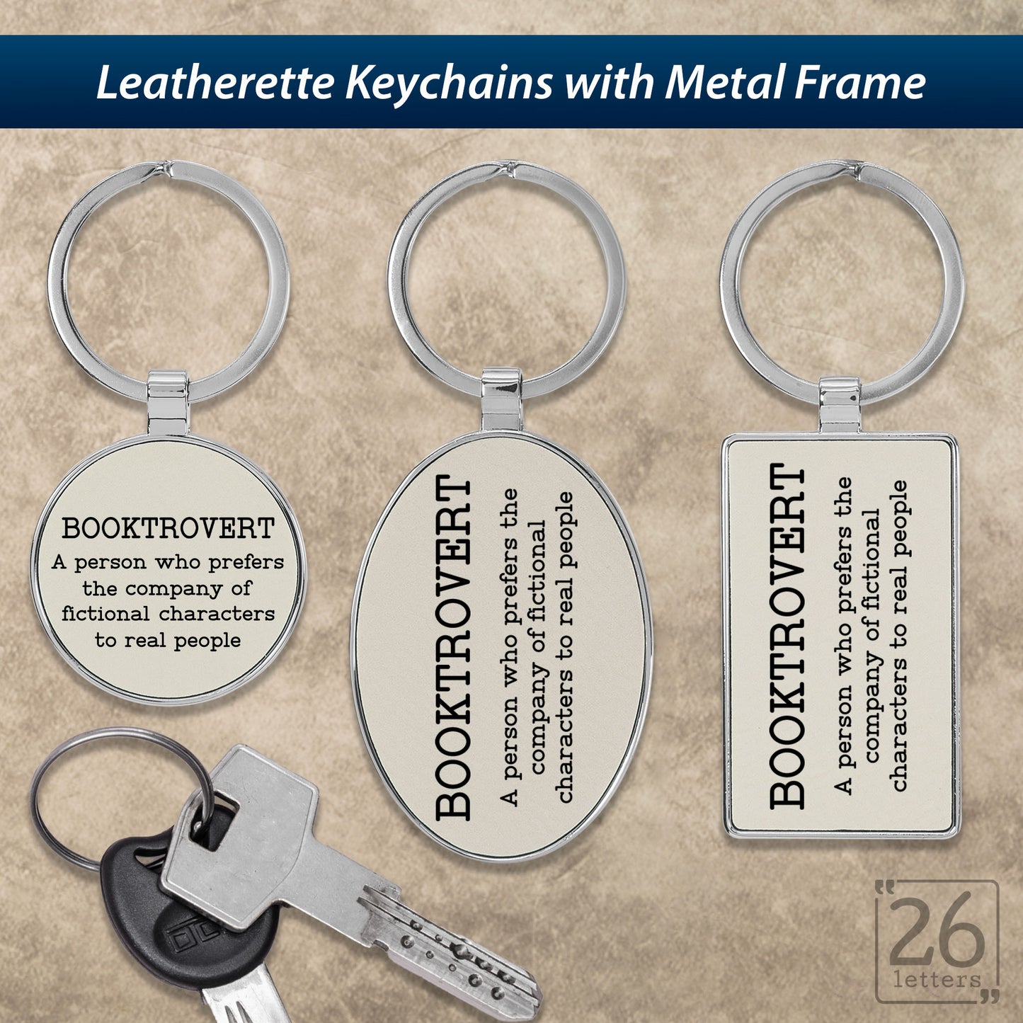 Booktrovert - Keychains