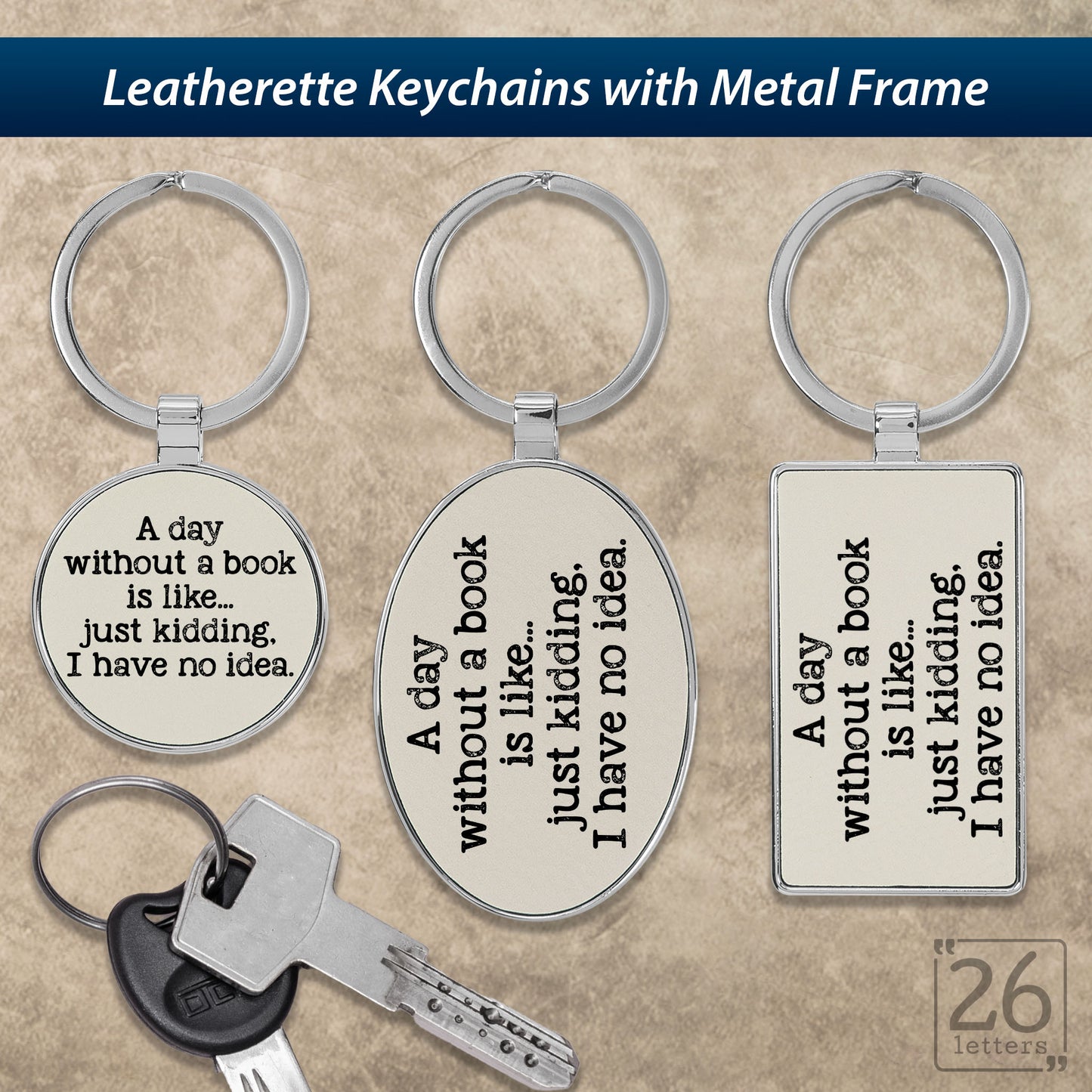 A Day Without A Book - Keychains