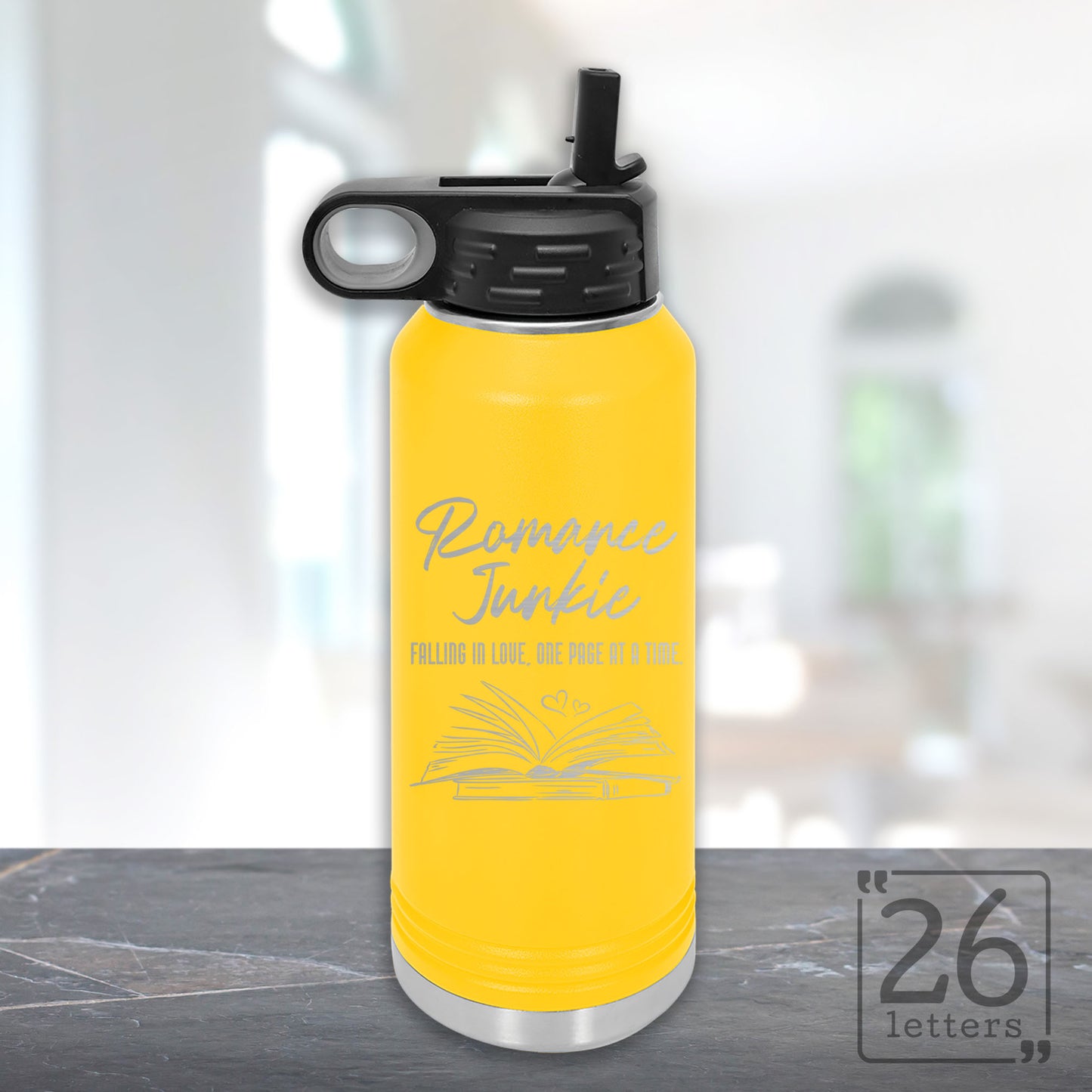 Romance Junkie - 32 oz Water Bottle