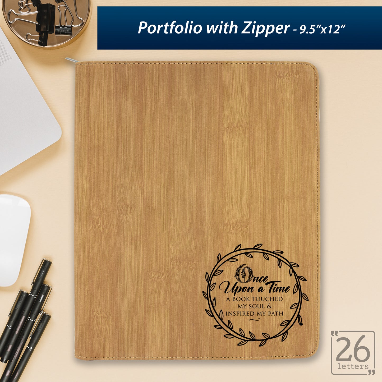Once Upon a Time - Zippered Portfolio