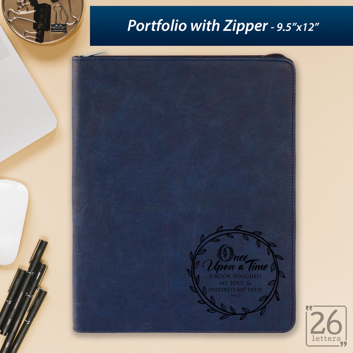 Once Upon a Time - Zippered Portfolio
