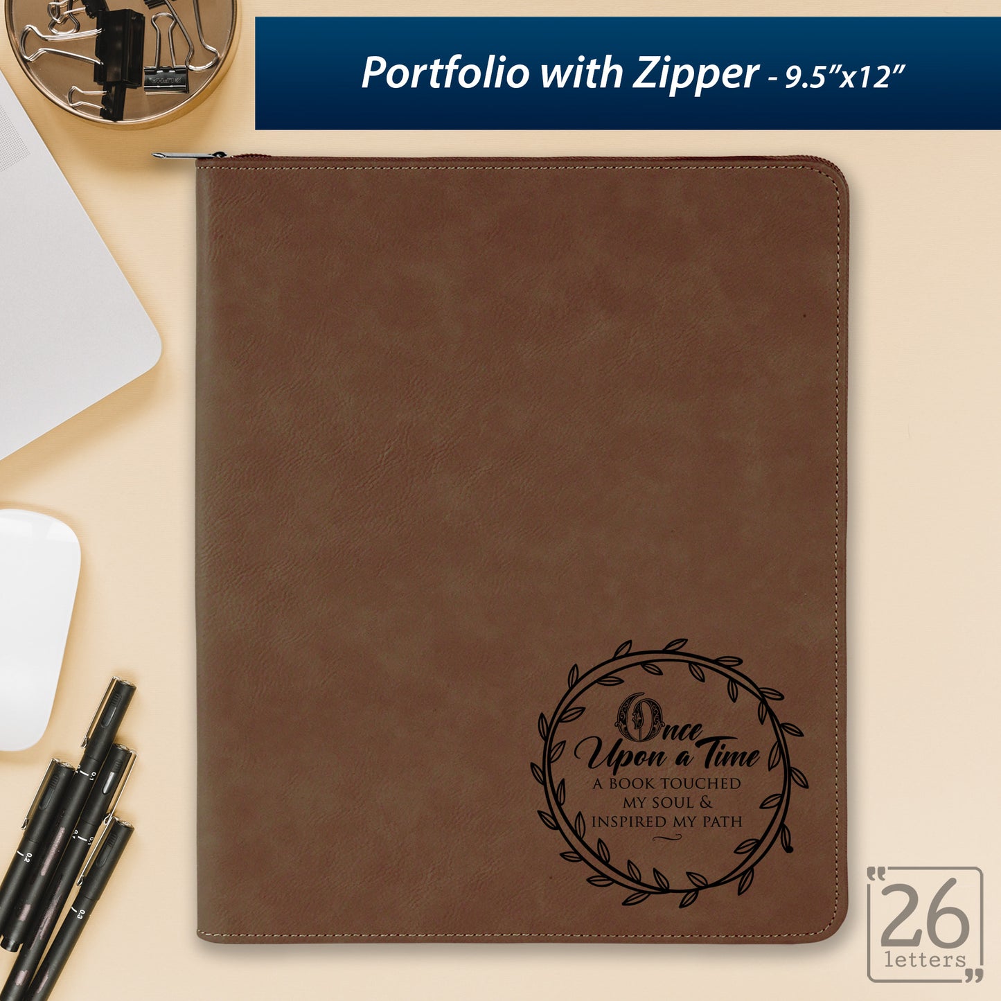 Once Upon a Time - Zippered Portfolio