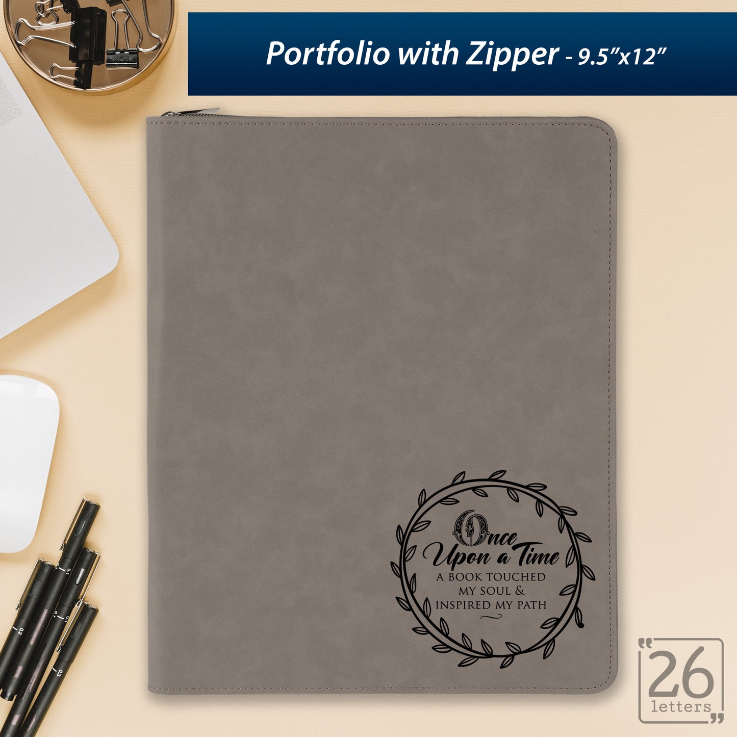 Once Upon a Time - Zippered Portfolio