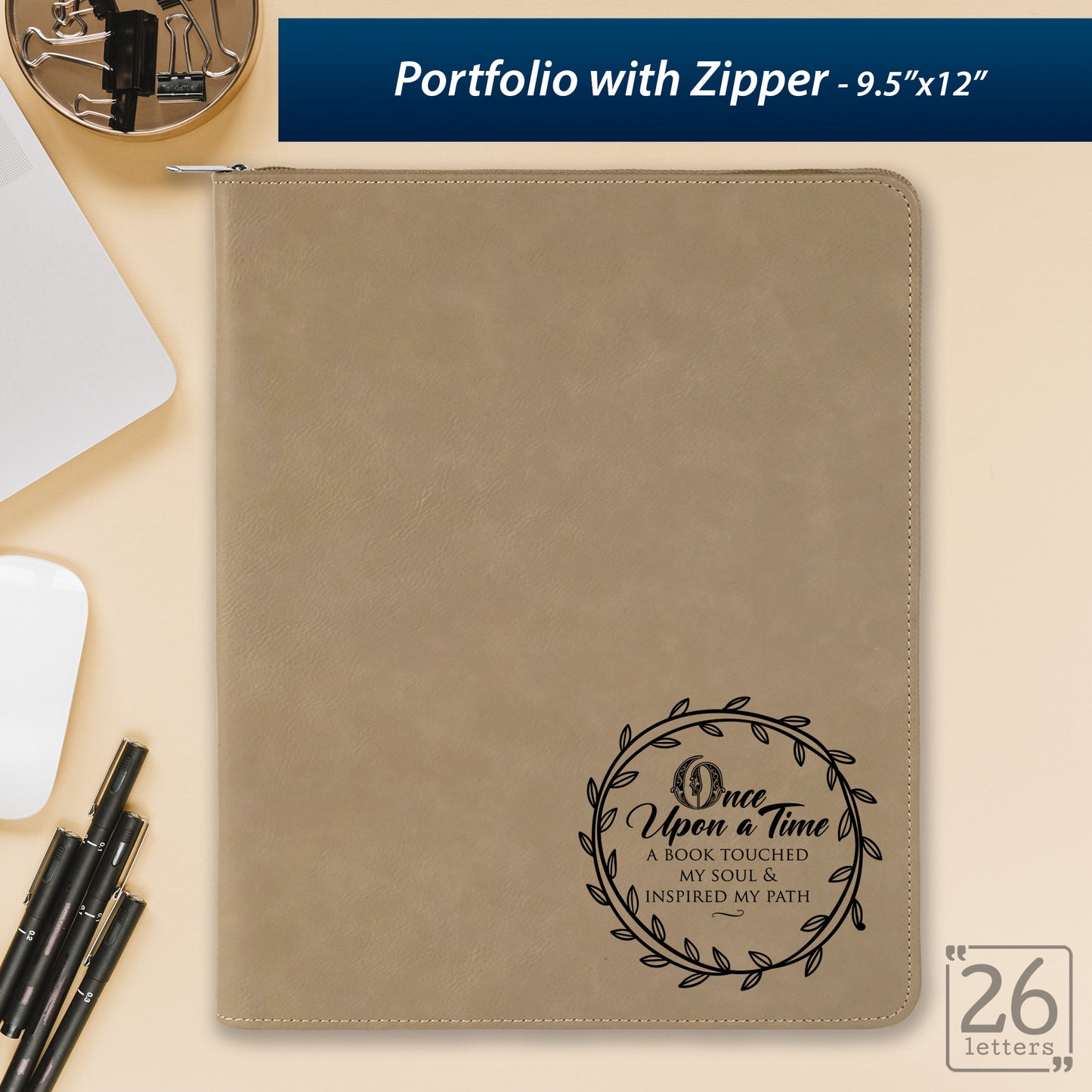 Once Upon a Time - Zippered Portfolio