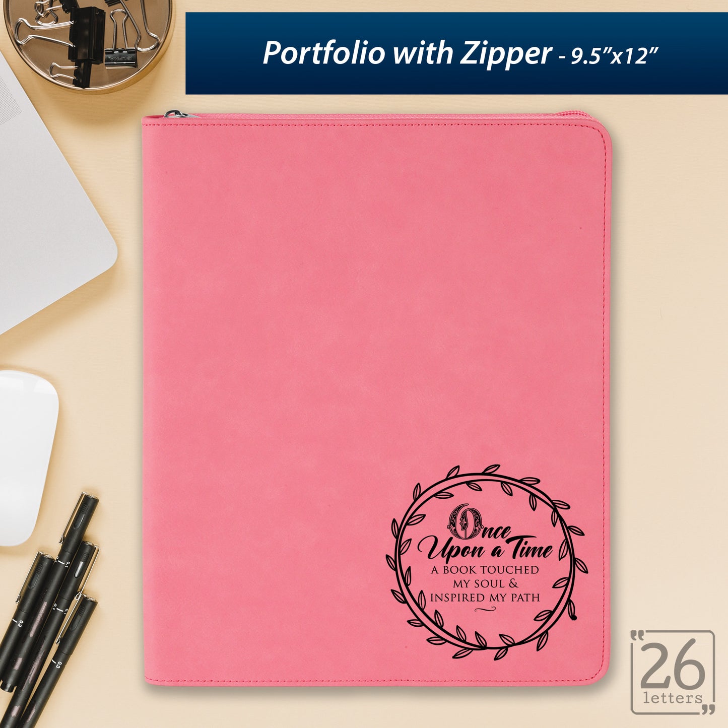 Once Upon a Time - Zippered Portfolio