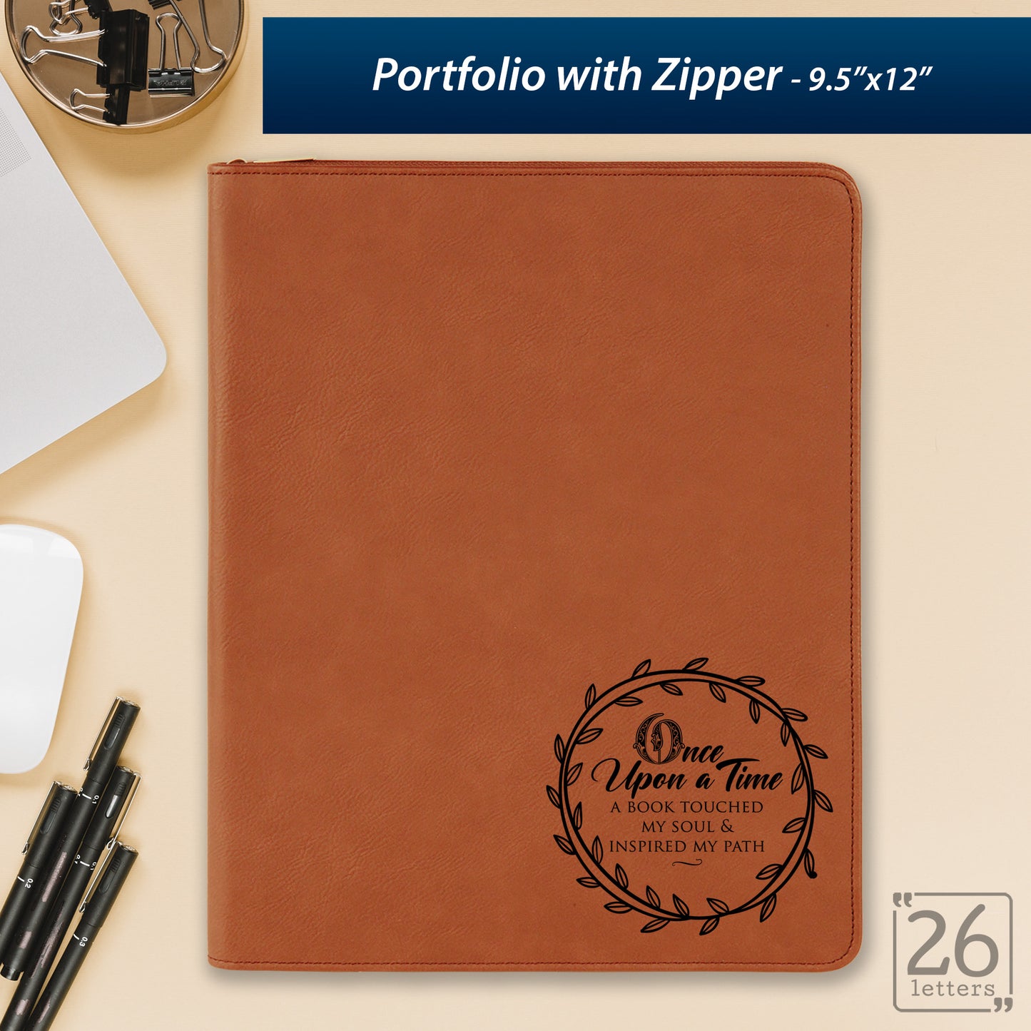 Once Upon a Time - Zippered Portfolio