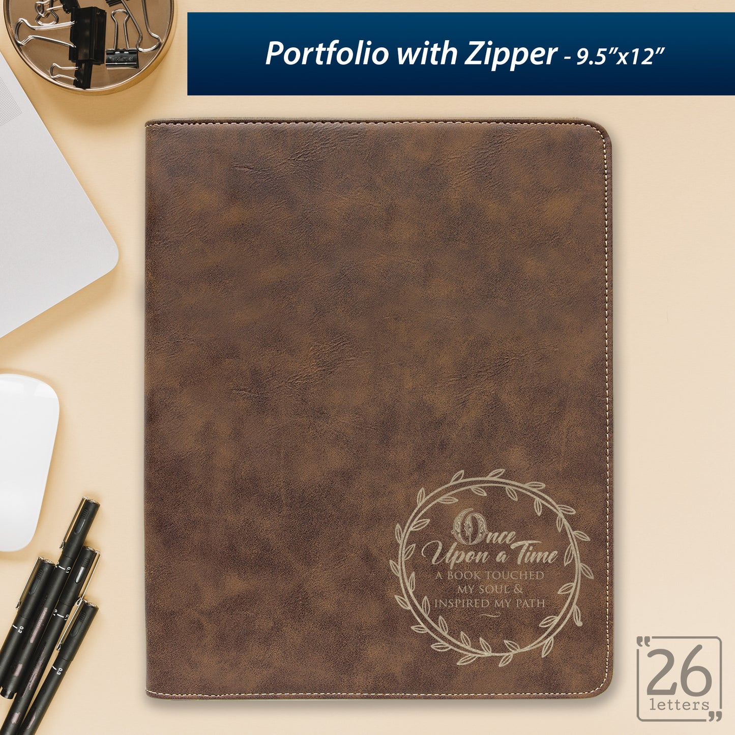 Once Upon a Time - Zippered Portfolio