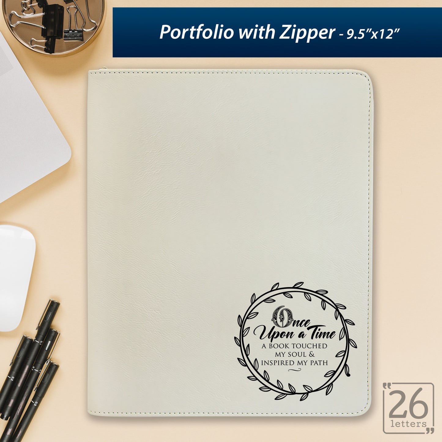 Once Upon a Time - Zippered Portfolio