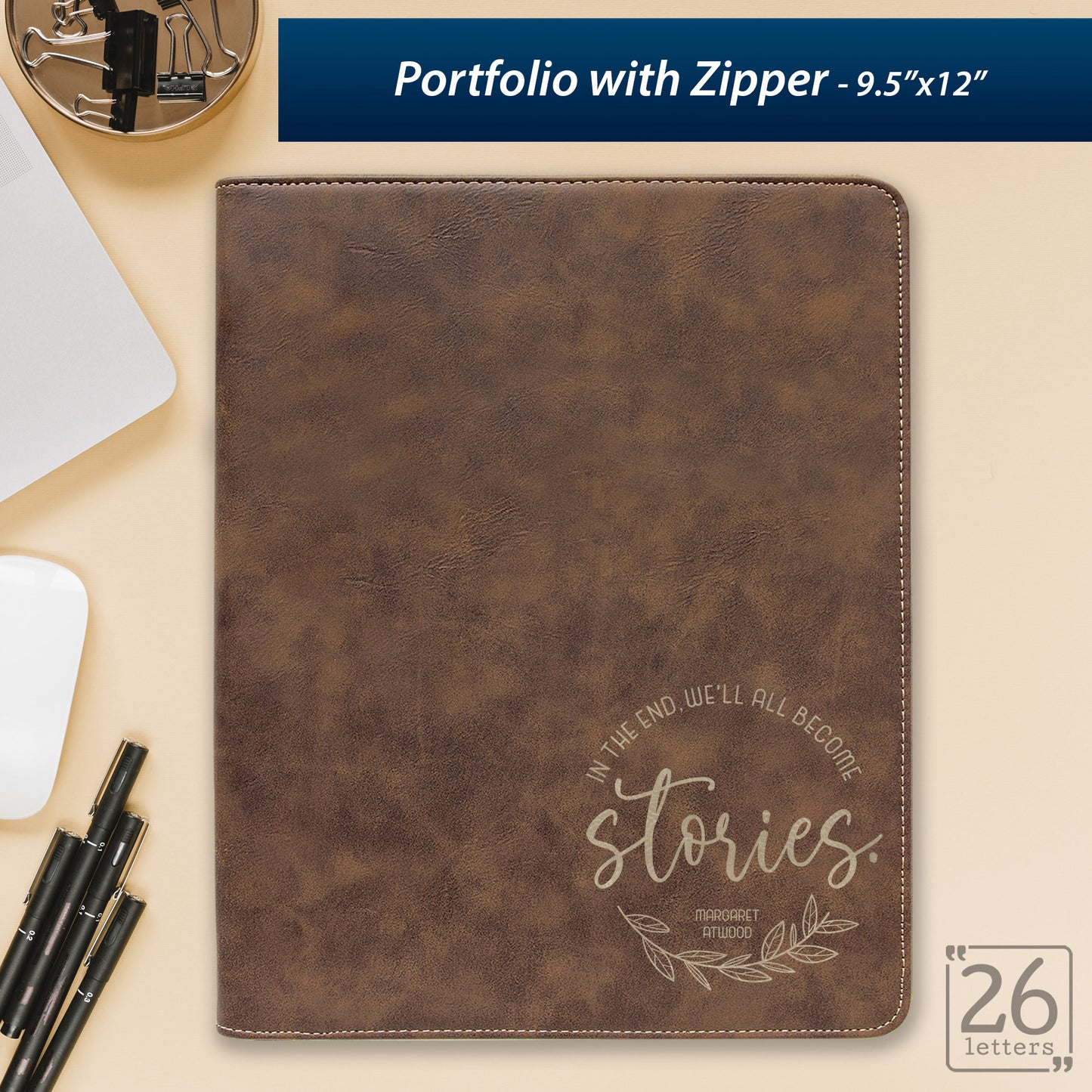 We Will All Become Stories - Zippered Portfolio