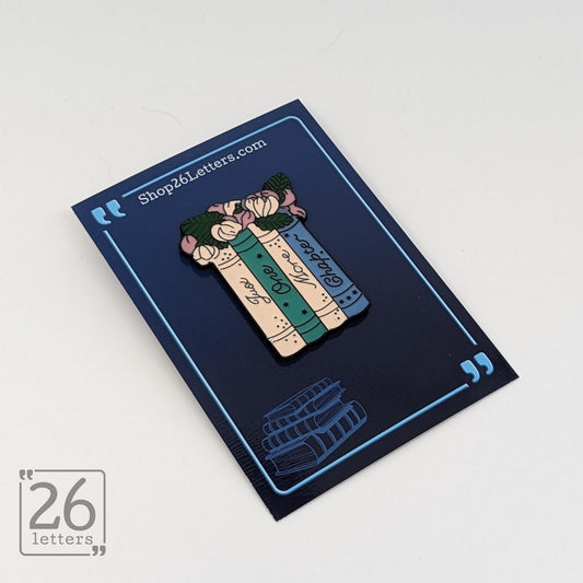 "Just One More Chapter" Enamel Book Pin