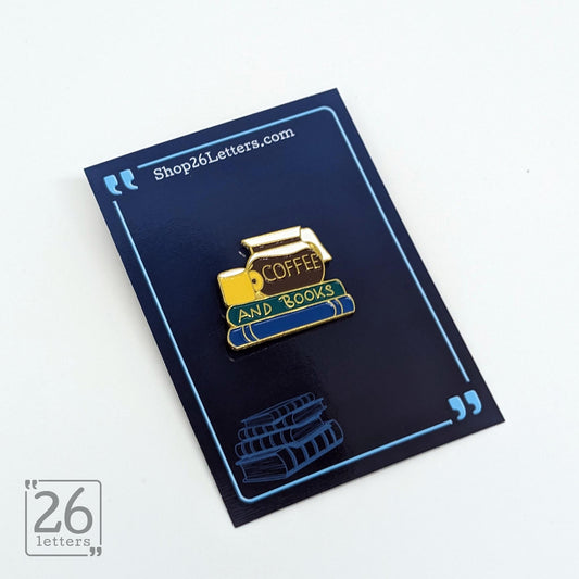 Coffee And Books Enamel Pin