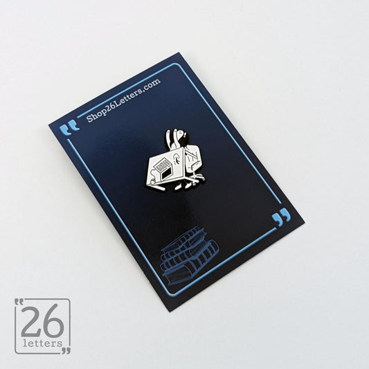 Desk Throwing Enamel Pin