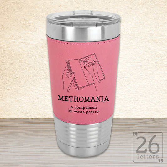 Metromania - 20 oz Leatherette Grip Tumbler